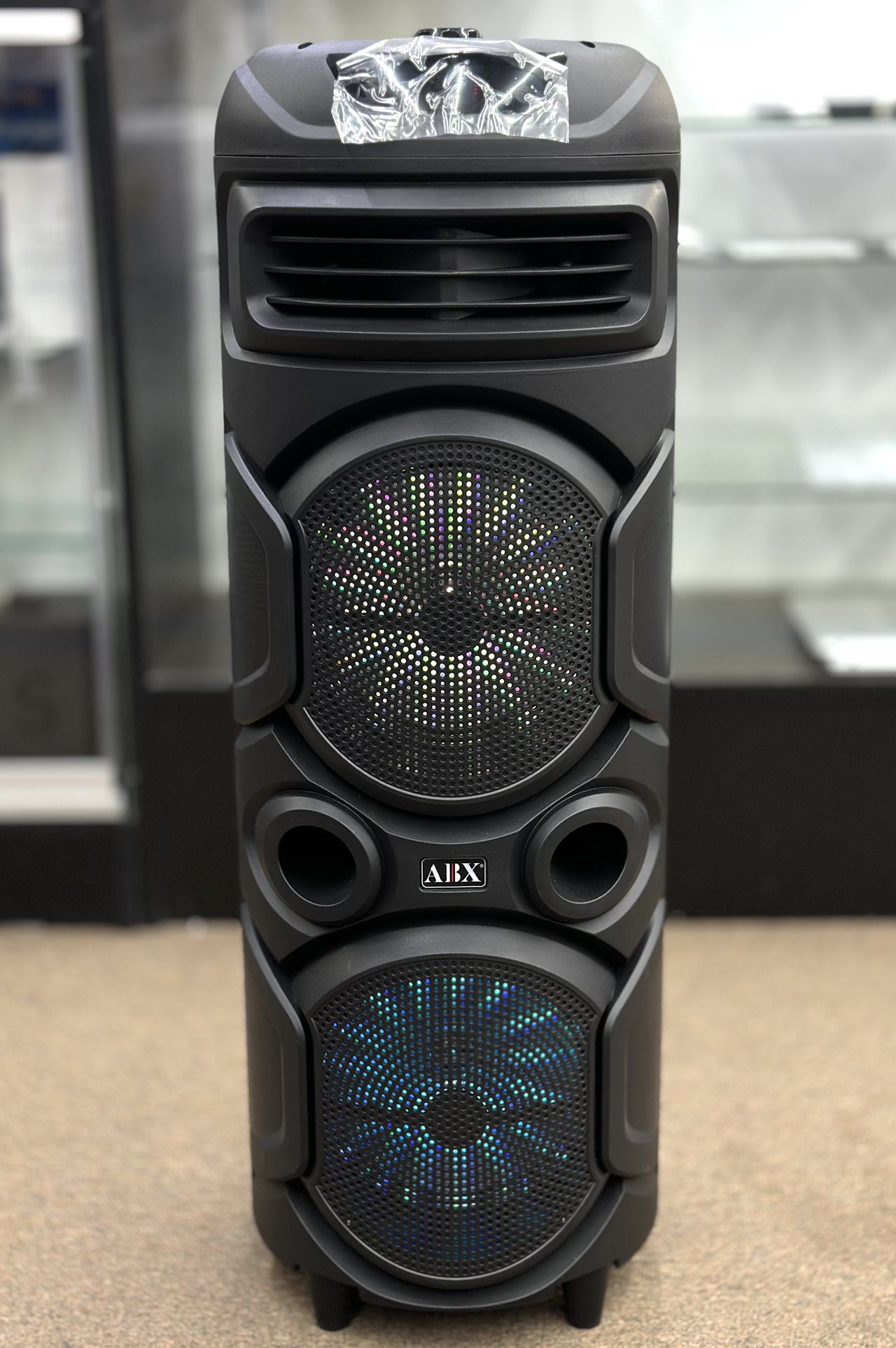 Rechargeable Portable Bluetooth Party Speaker with Wired mic