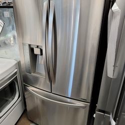 LG Counter Depth 36" Wide Stainless Steel French Door Refrigerator 