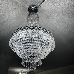 Real Crystal Hanging Chandelier 