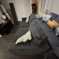 Black Ashley Furniture couch 