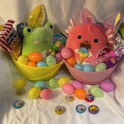 Easter Baskets With Squishmallow