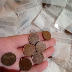 Wheat Pennies From The 1940's Through The 1950's