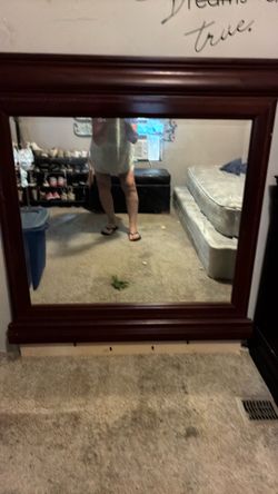 Mirror for a dresser or wall