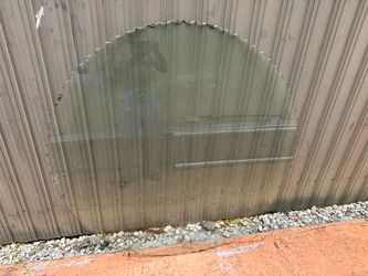 54” tempered glass round table top