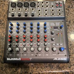 Alesis MultiMix 8 FireWire 8-Channel Mixer 2000s - Black