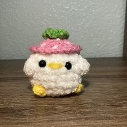 Crochet Strawberry Chick