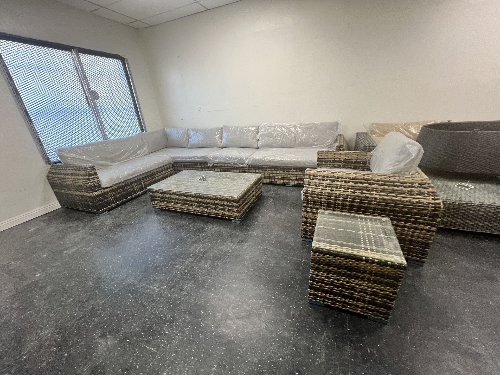 Patio Furniture Large Sectional 120x120