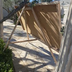 Table Seating Wooden Free Standing Board