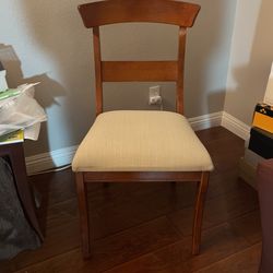 Chair, Upholstery Beige White