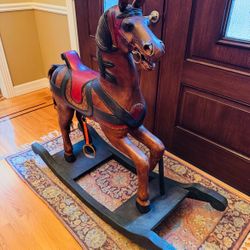 Teak Wood Horse
