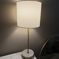 White and gold lamp