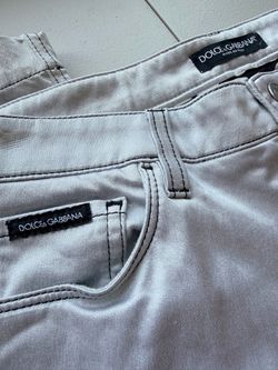 Dolce & Gabbana Silver Jeans