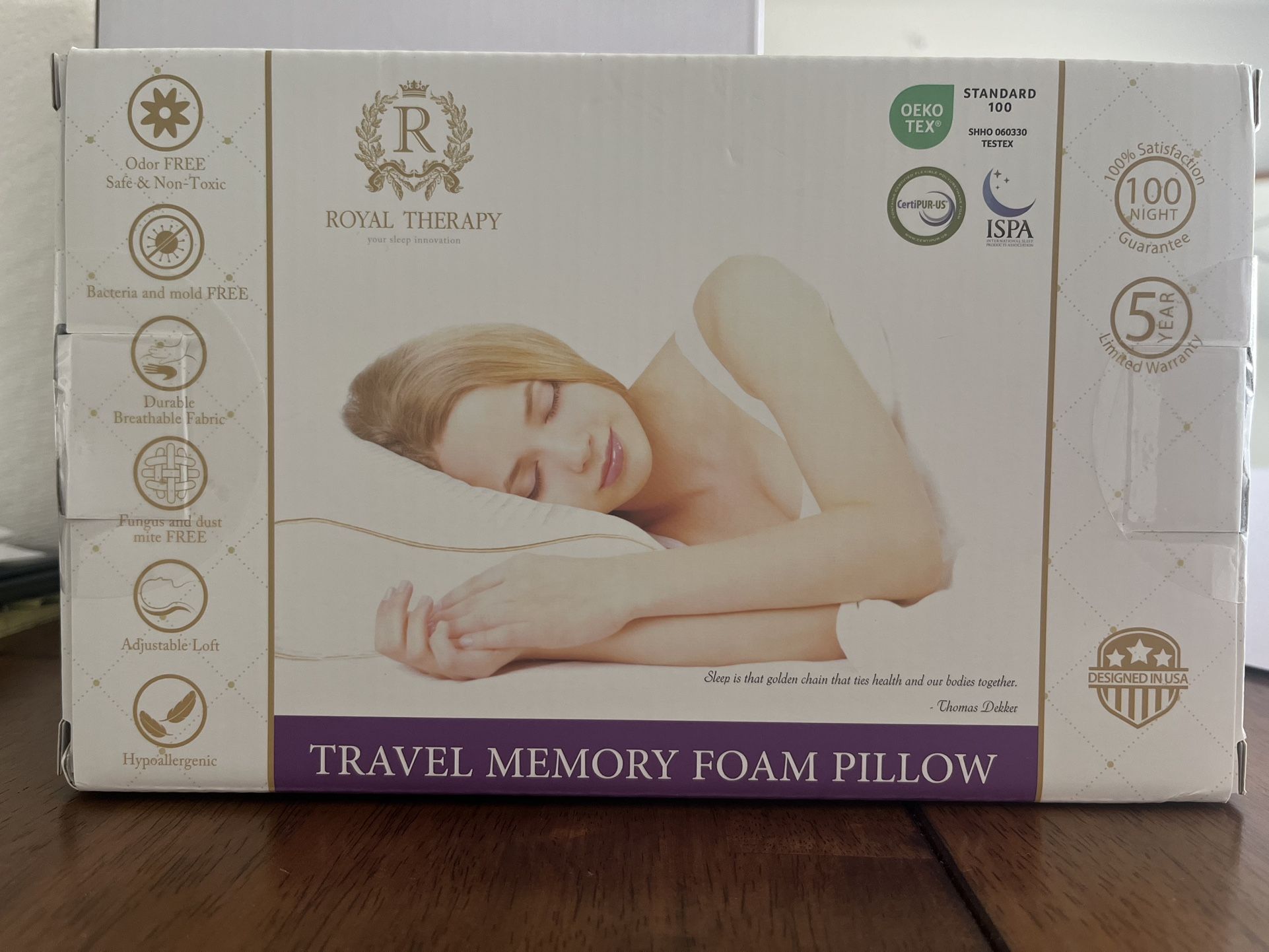 Travel Memory Foam Pillow