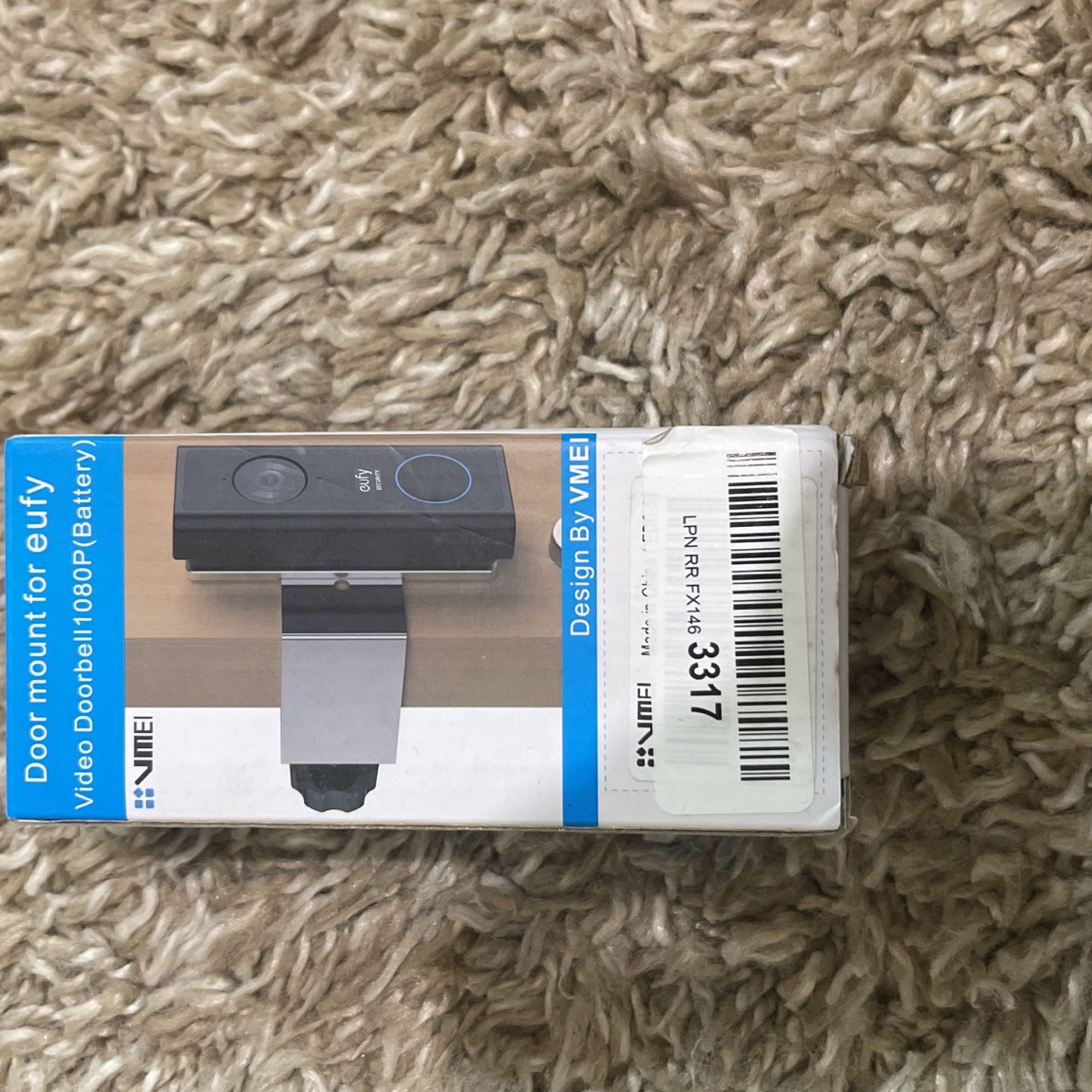 VMEI Anti-Theft Doorbell Door Mount Work for eufy Doorbell Dual Camera (Not Wired),Metal Mount Made