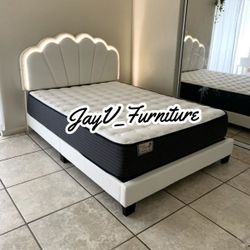 New Queen Bed Frame With Mattress 