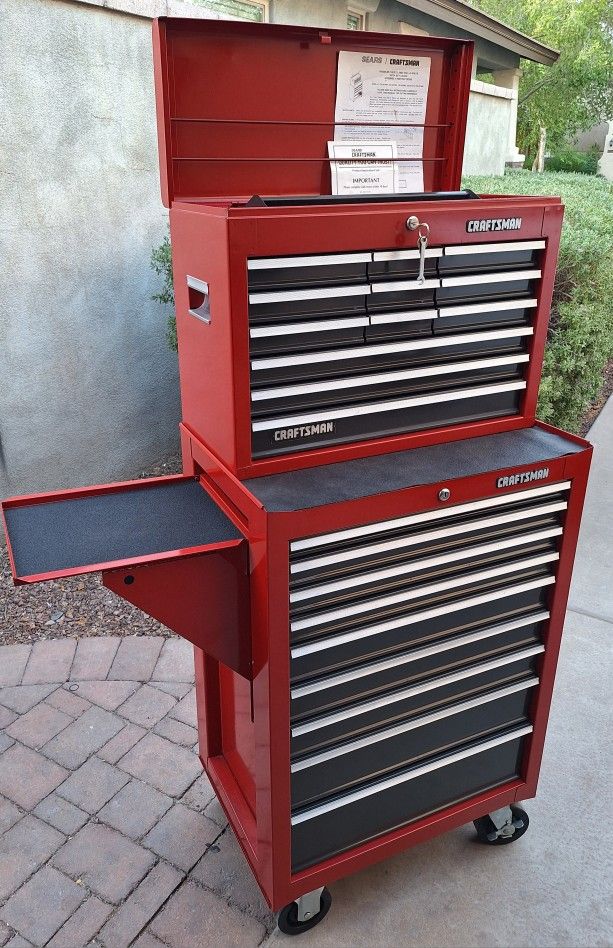 Large Sears Craftsman 21 Drawers HD Rollaway Tool Box