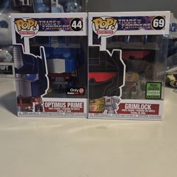 Transformers Optimus Prime And GrimLock Funko Pop! Exclusives 