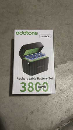 8-Pack Rechargeable AA Lithium Batteries with Charger, 1.5V Constant 3800mWh