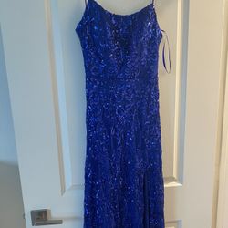 royal blue prom dress size 3