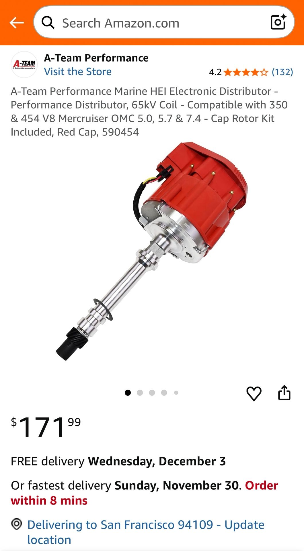 Marine Distributor V8