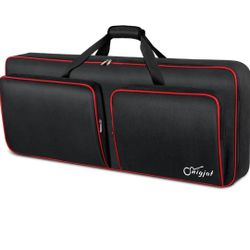 SNIGJAT 49 Key Keyboard Case Soft, Piano Bag with Padded Pockets for Instrument