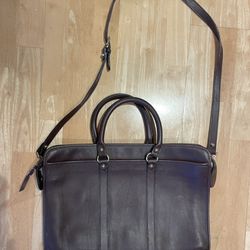 Cole Haan soft satchel legal bag heavy leather