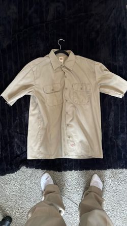 dickies short sleeve button up