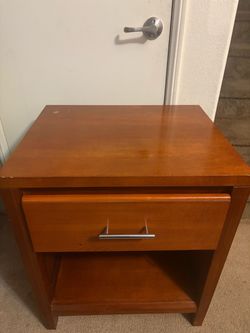 Wood Nightstand Drawer