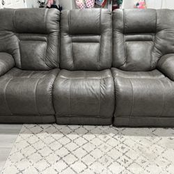 Ashley Furniture Couch Grey Leather