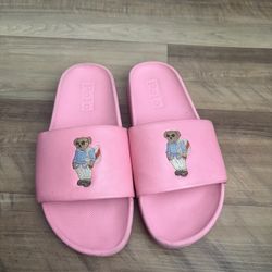 Pink Polo Slides