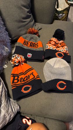 Chicago Bears Knit Beanies Lot of 4