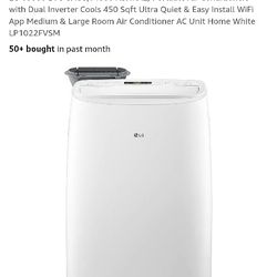 LG LP1022FVSM Dual‑Inverter Portable AC  App Controlled ** Brand New **  450 SQ FT