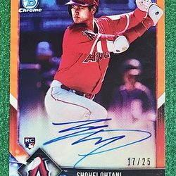 2018 Bowman Chrome Shohei Ohtani Orange RC Auto - RP
