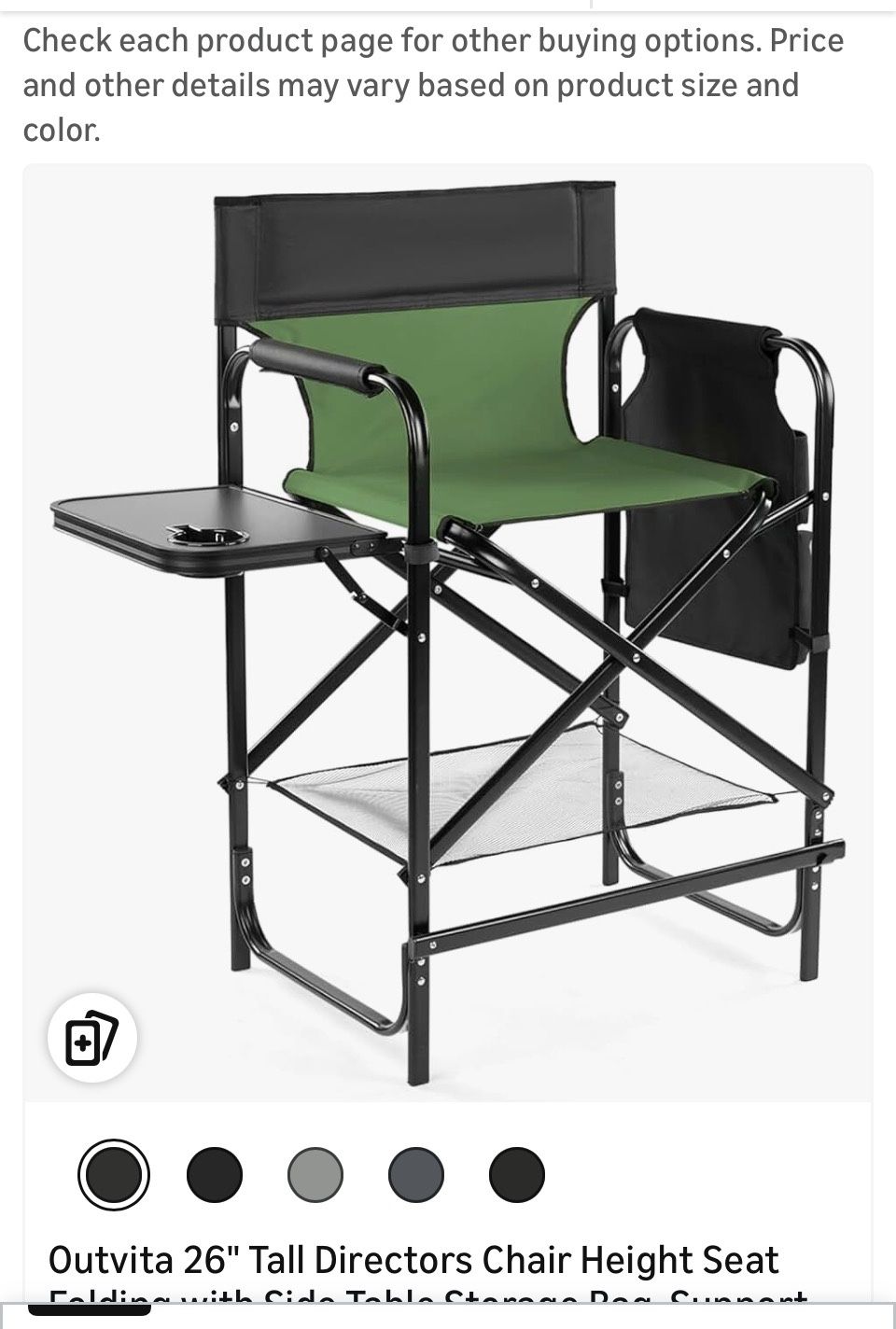 Directors Chair Tall Heavy Duty