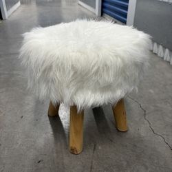 Small fluffy stool