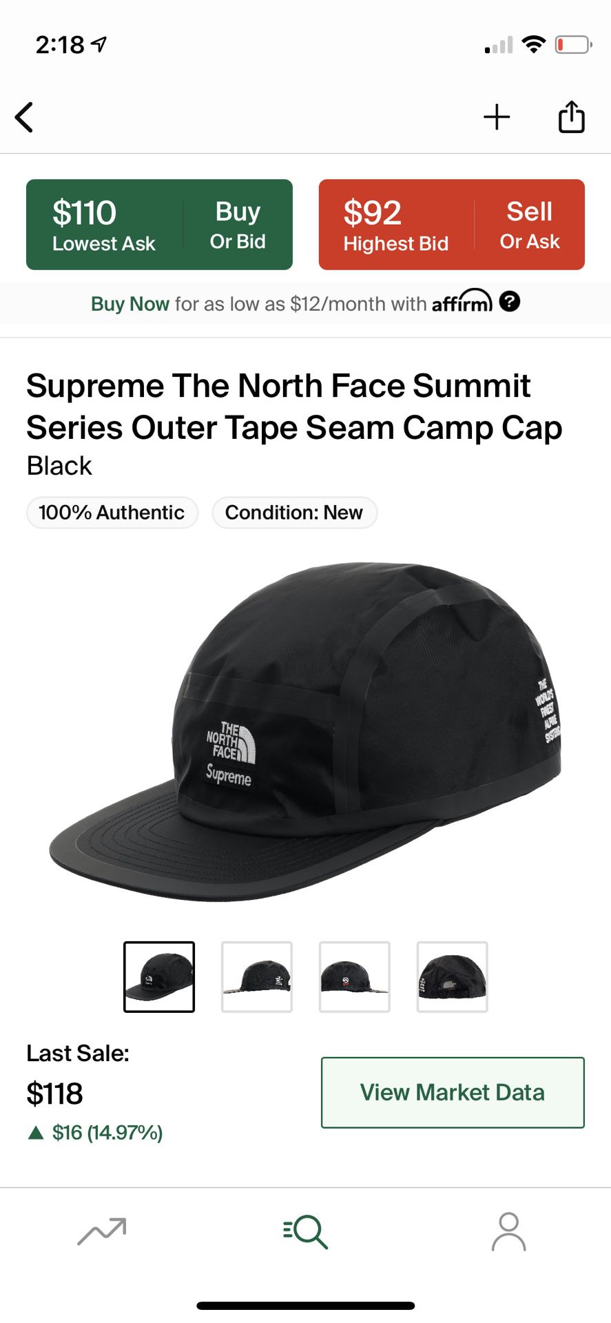 Supreme S21 North Face summit series outer Tape dream campdream camp Cap