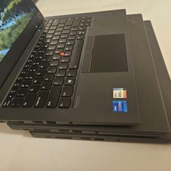 Lot Of 3 Lenovo ThinkPad T14s i7 16gb Ram 2.8ghz 512gb SSD NVMe Drive 14" 