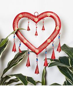 Wind chime heart's