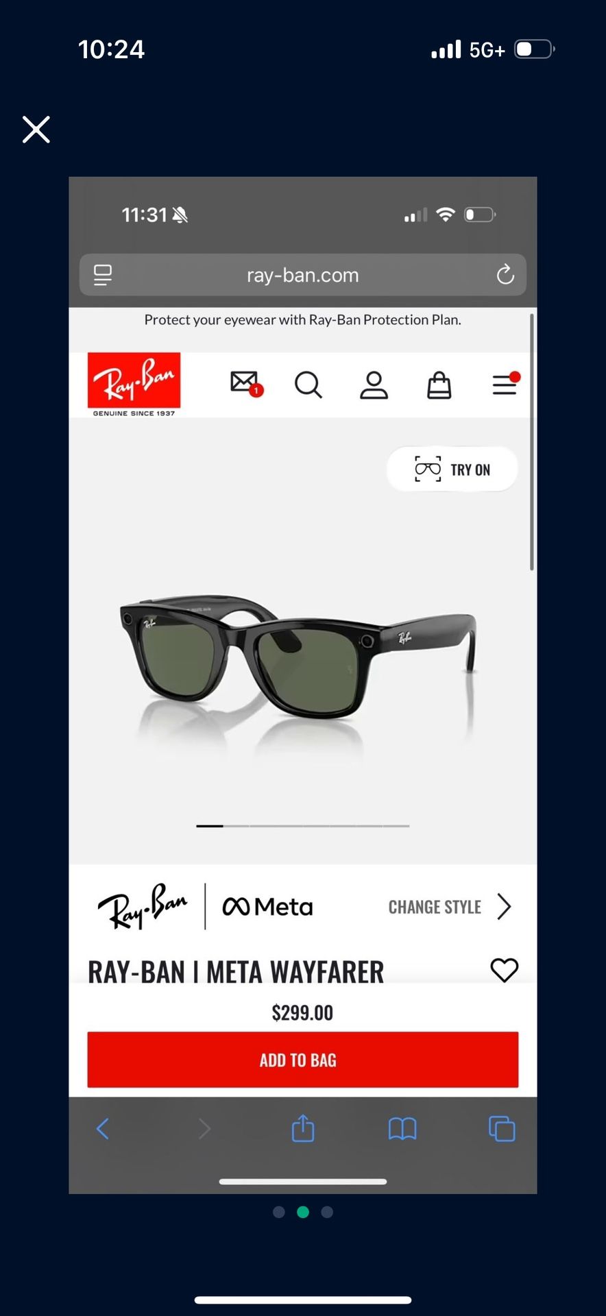 Rayban meta Polarized