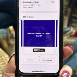 2 Husky Vs Utah Tix For 11/11/23