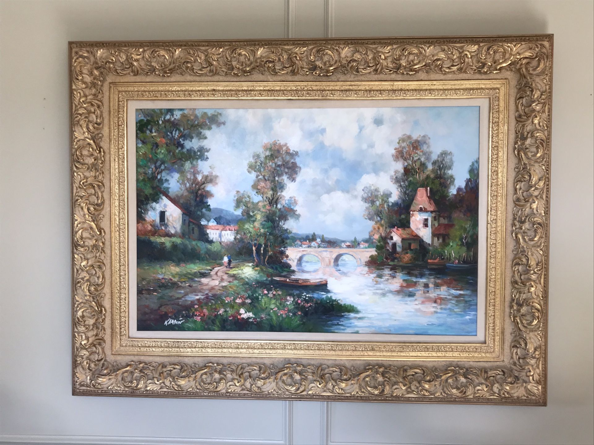 Framed Oil Painting on Canvas by Kardin