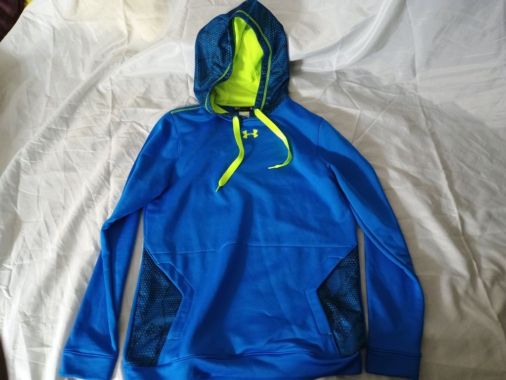 Under Armour Men's Blue Hooded Sweatshirt