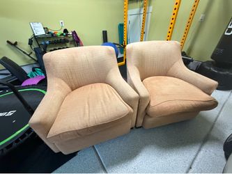 FREE 2 upholstered barrel chairs