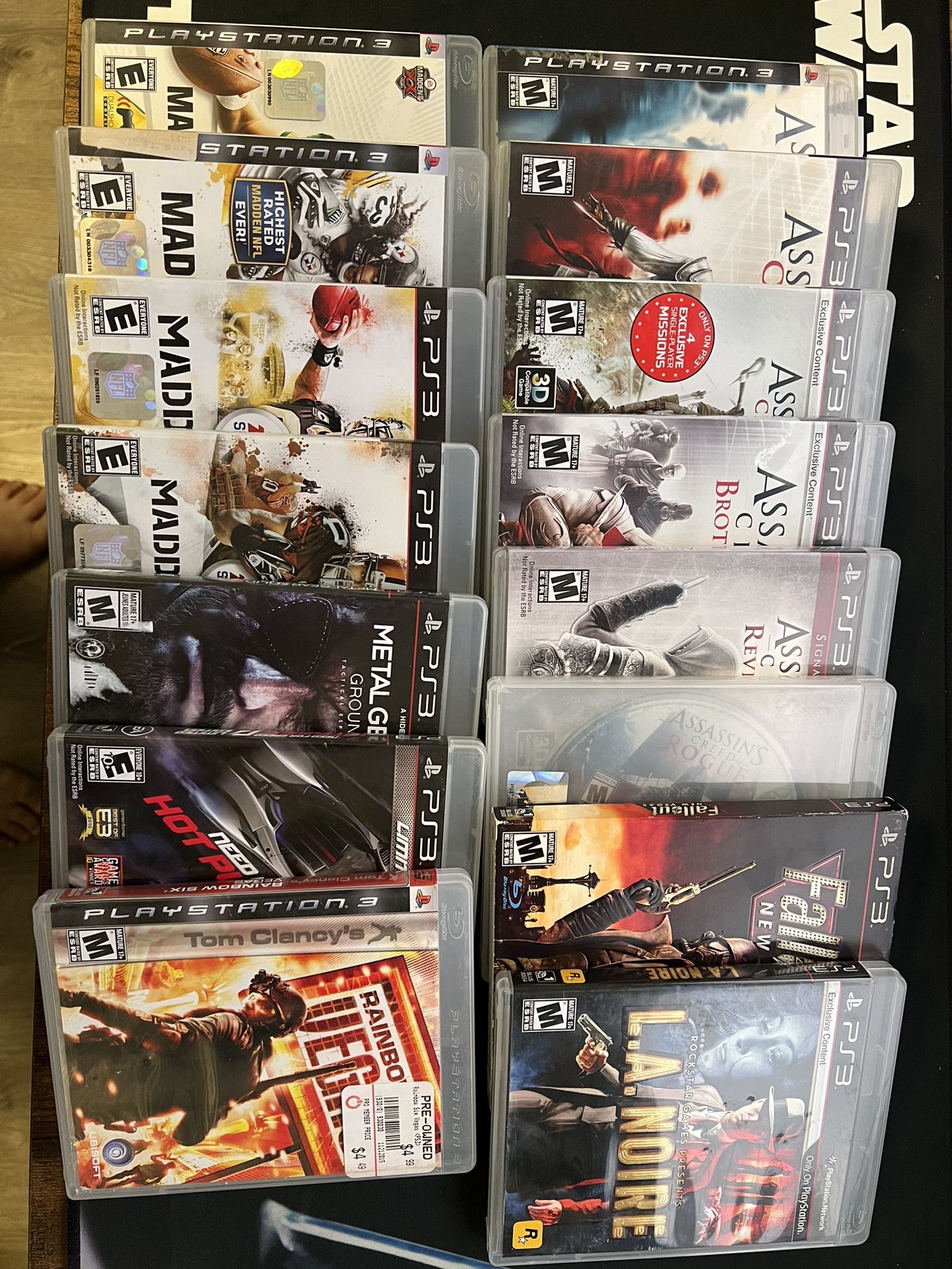 🎮 **FOR SALE: PS3 Game Lot – 16 Action/Sports Titles – $60 OBO**