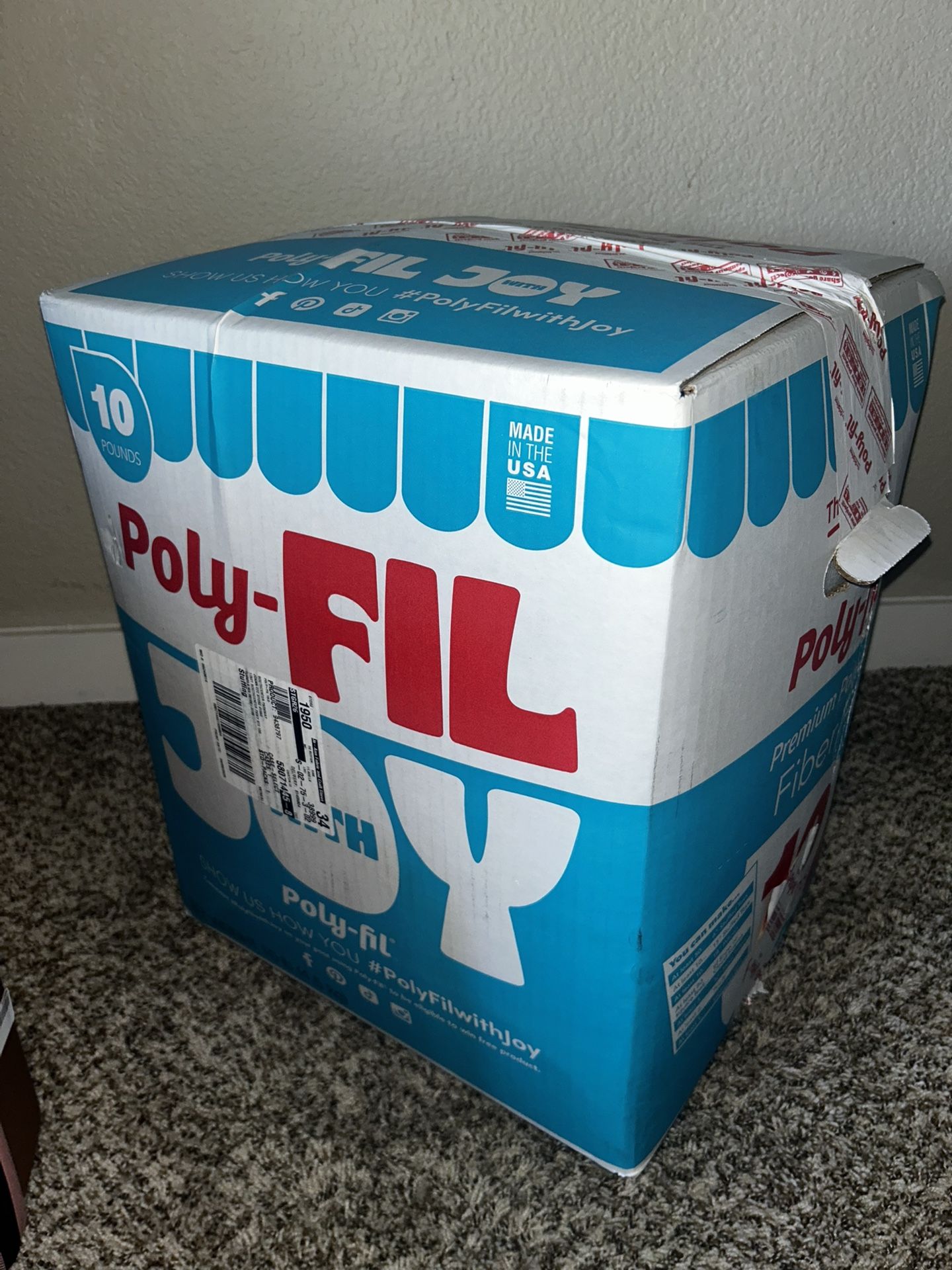 10lbs Poly-fil Stuffing Unopened