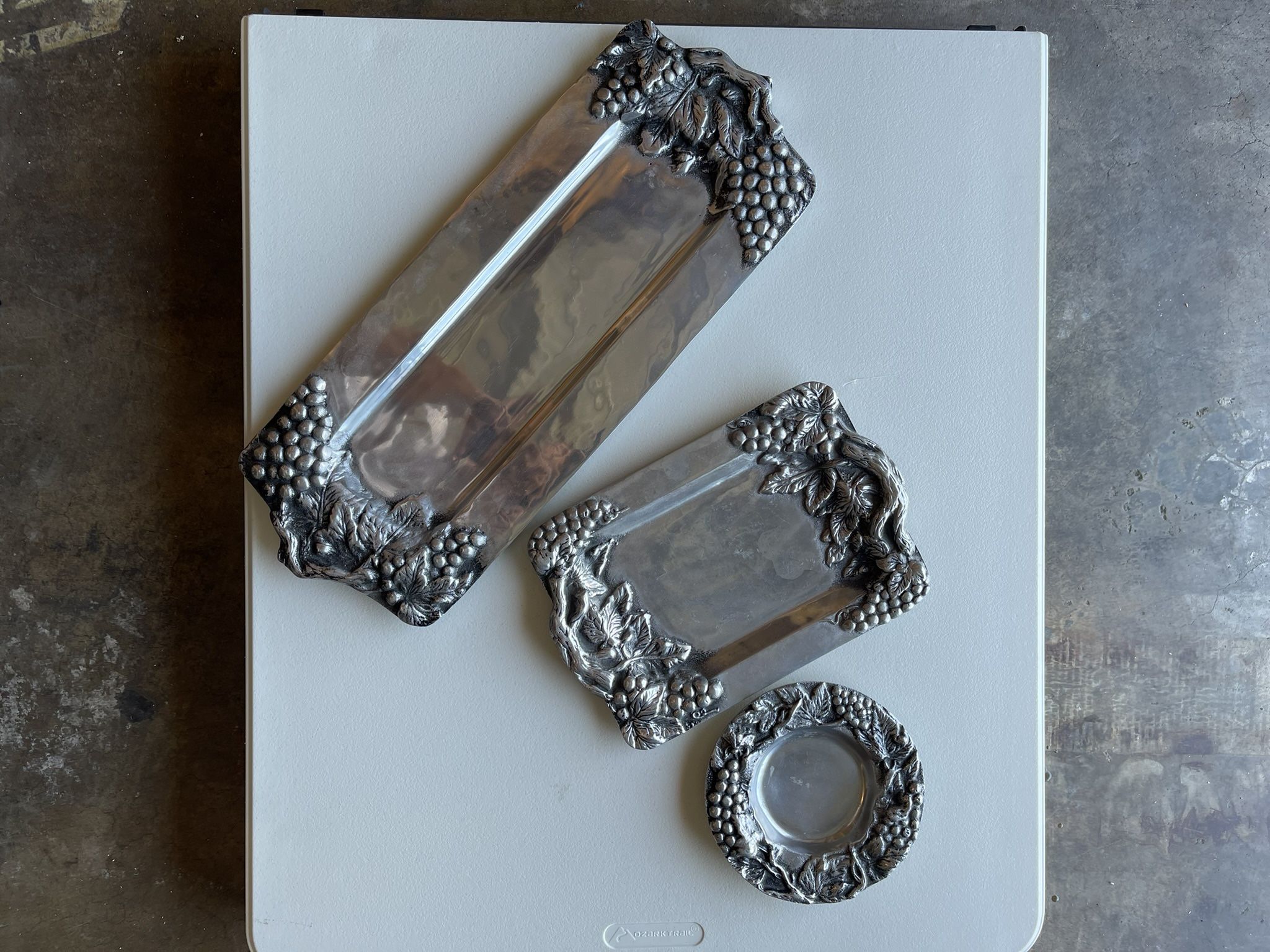 Betty Barrena Metalware Plates And Trays