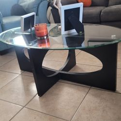 Glass coffee and end tables