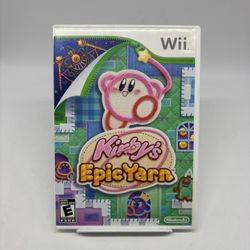 Kirby's Epic Yarn (Nintendo Wii, 2010) No Manual Tested Works