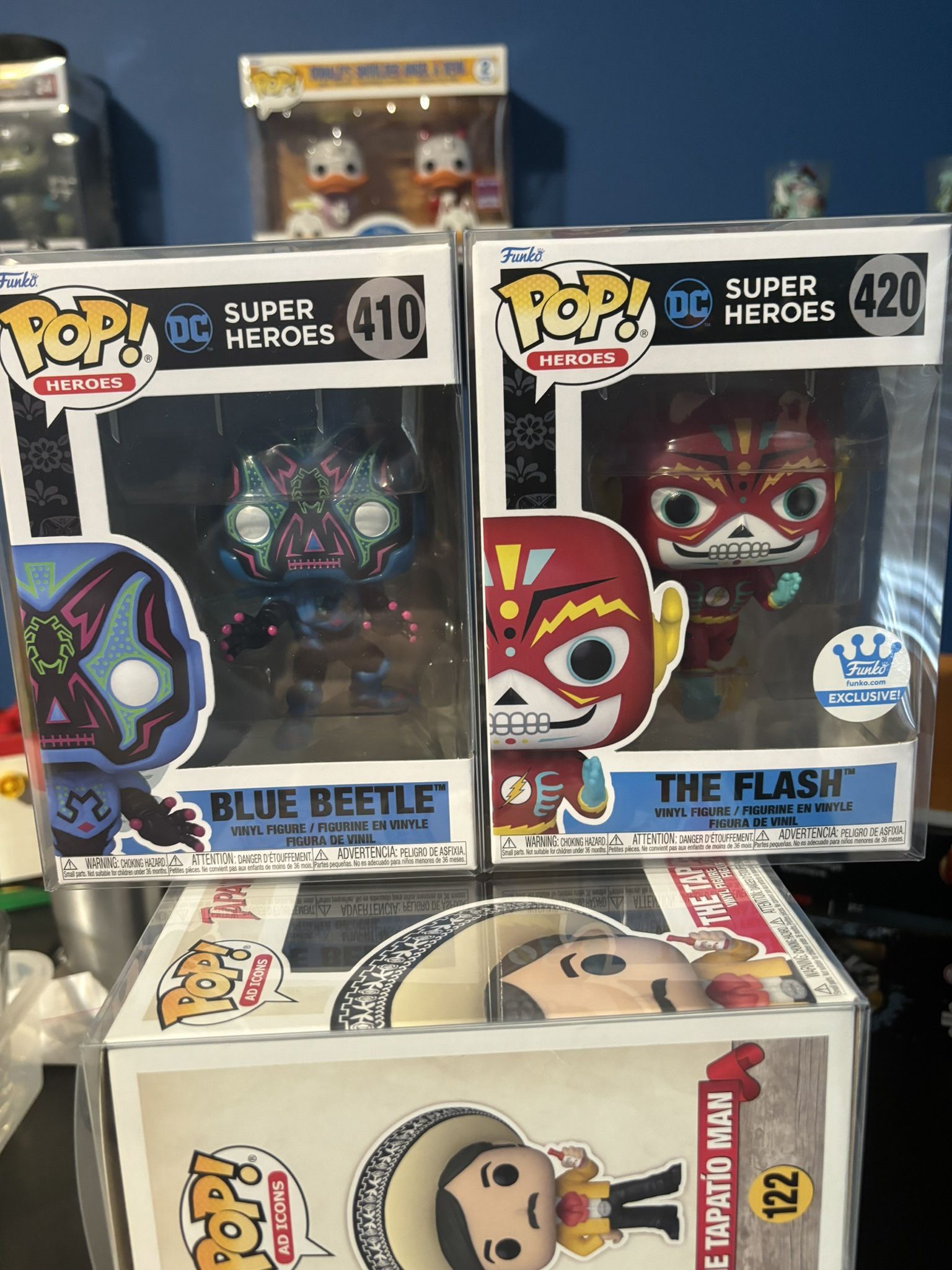 Funko Pop Pair - Flash And Blue Beetle (Día de los Muertos)