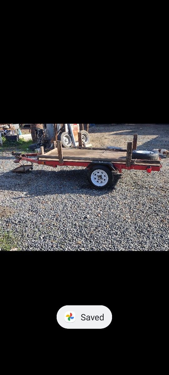 Harbor Freight Flatbed Tilt And Fold Up Utility Trailer